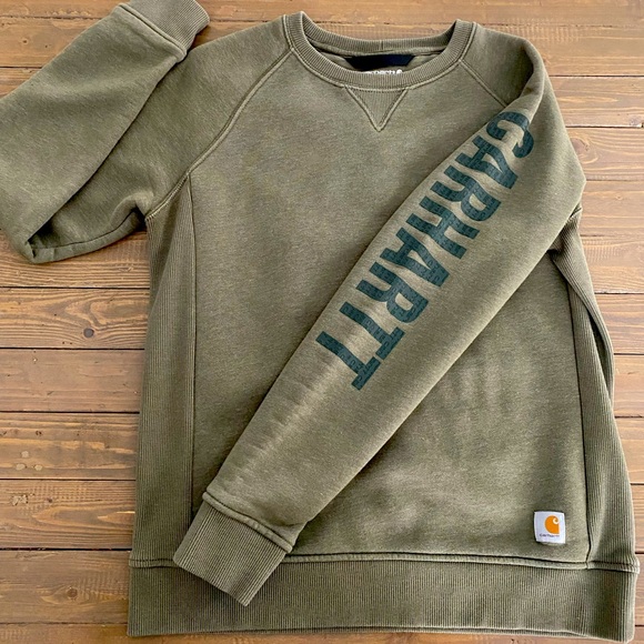 Carhartt Tops - Carhartt Women's Relaxed Fit Midweight Crewneck Graphic Sweatshirt